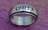 Lydia Stamp Spinner Ring